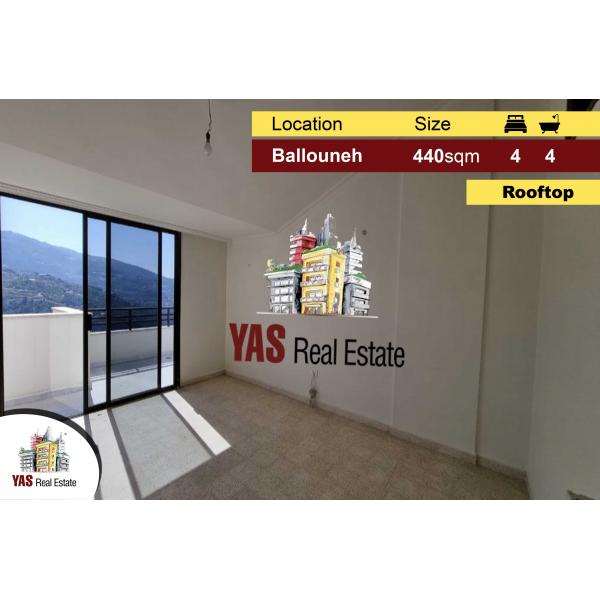 Ballouneh 440m2 Rooftop | 100m2 Terrace | Luxury | Excellent Condition | View |