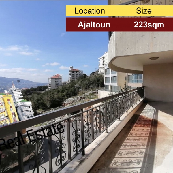 Ajaltoun 223m2 | 65m2 Terrace | Luxury | Excellent Condition | Open View |