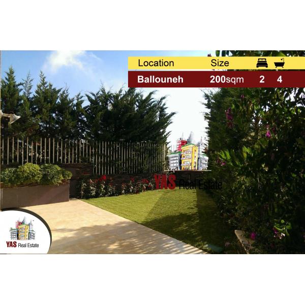 Ballouneh 200m2 | 150m2 Garden | Upgraded | Mint Condition | Furnished | 