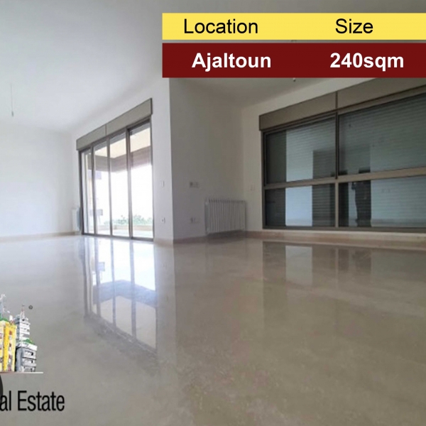 Ajaltoun 240m2 | 43m2 Garden | High-end | Panoramic View | Brand New |