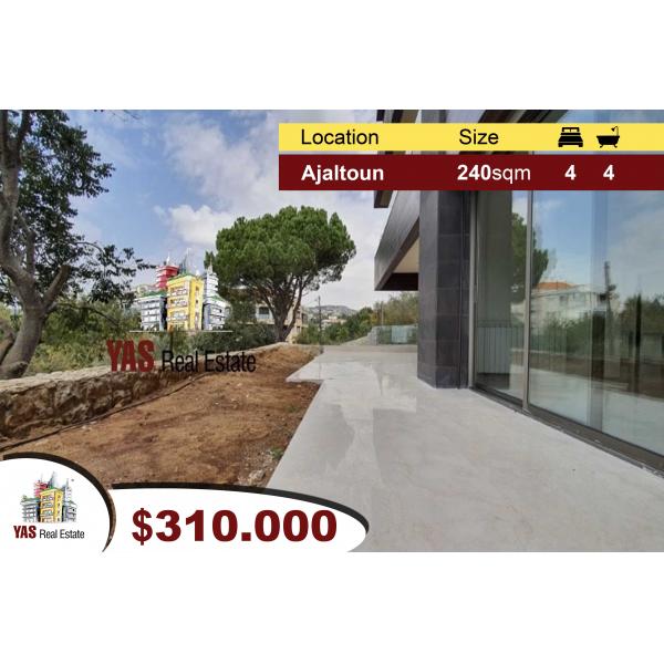 Ajaltoun 240m2 | 130m2 Garden | High-end | Brand New | Panoramic View |