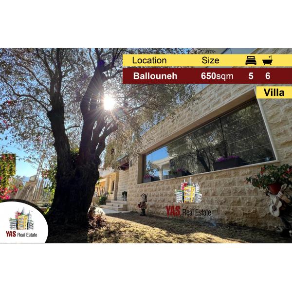 Ballouneh 650m2 Villa | Panoramic View | Ultra Prime | Unique | 