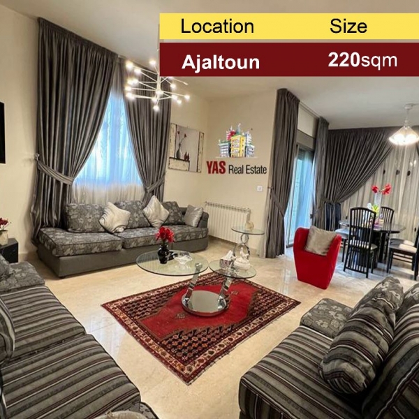 Ajaltoun 220m2 | 100m2 Terrace | New | High-End | View | 