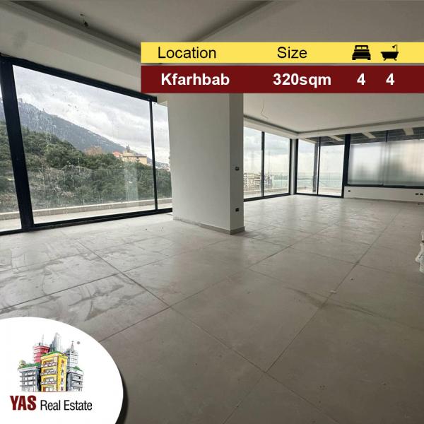 Kfarhbab 320m2 + 100m2 Terrace | Brand New | Mountain View | Luxury |