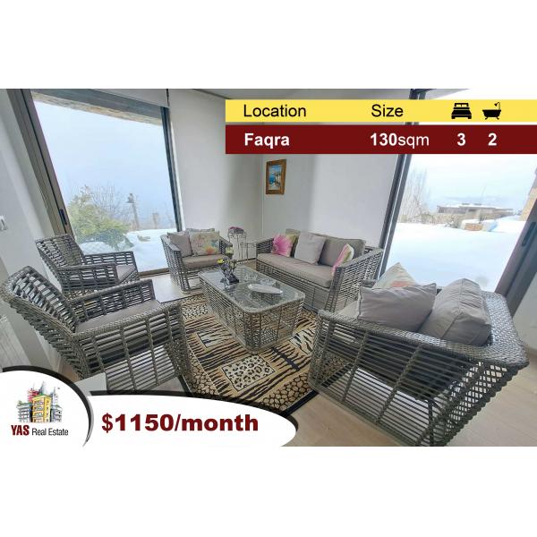 Faqra 130m2 + 100m2 Terrace | Chalet Rent | Furnished | Luxury |