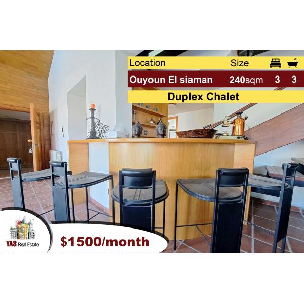Ouyoun El Siman 240m2 | Duplex | Rent | Prime Location | Furnished |
