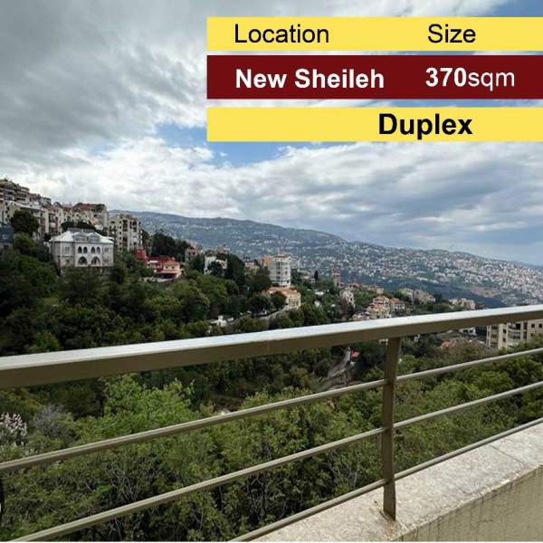 New Sheileh 370m2 Duplex | New | Panoramic View | Catch |