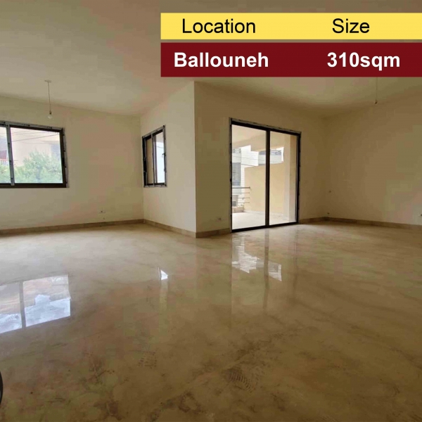 Ballouneh 310m2 | Brand New | Luxury | Spacious Flat | Open View |