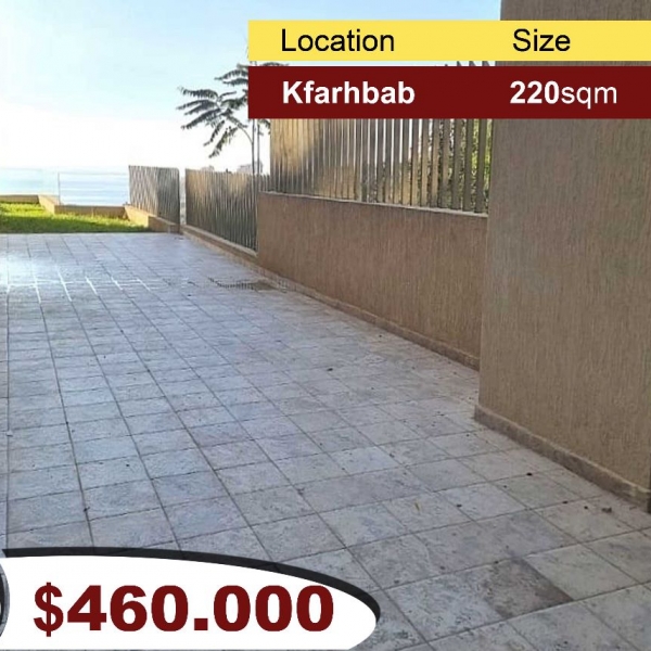 Kfarhbab 220m2 + 220m2 Terrace / Garden | Excellent Condition | View |