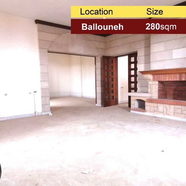 Ballouneh 280m2 | Mint Condition | For Rent | Panoramic View|