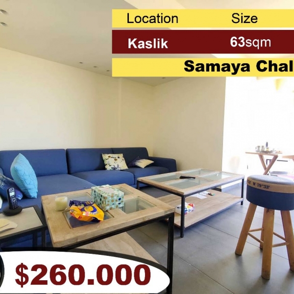 Kaslik / Samaya 63m2 | Redesigned Chalet | Sea View | Payment Facilities |