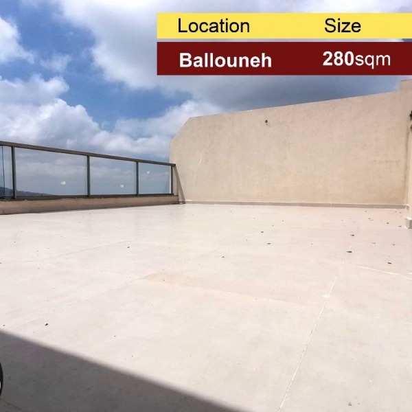 Ballouneh 280m2 | Duplex | Rent | Gated Community | Prime Location |