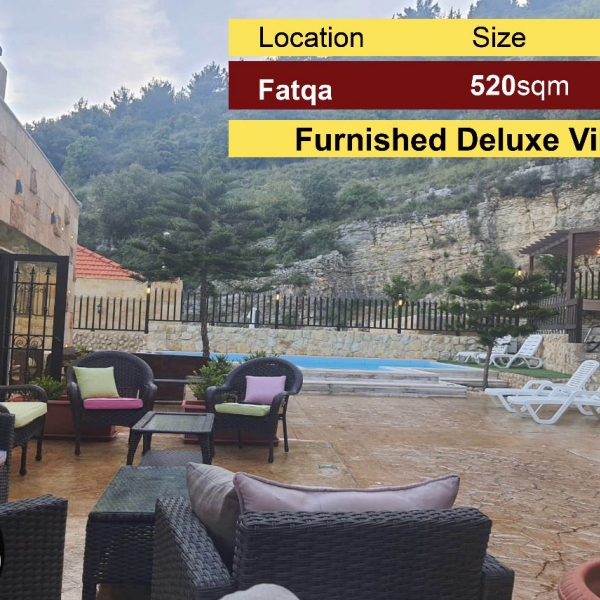 Fatqa 520m2 + 300m2 Terrace | Deluxe Villa | Fully Furnished | Amazing