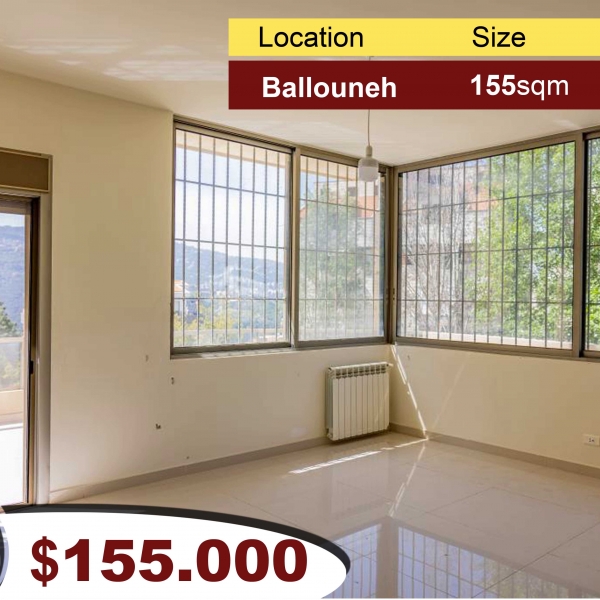 Ballouneh 155m2 + 70m2 Terrace | View | Luxury | Catch