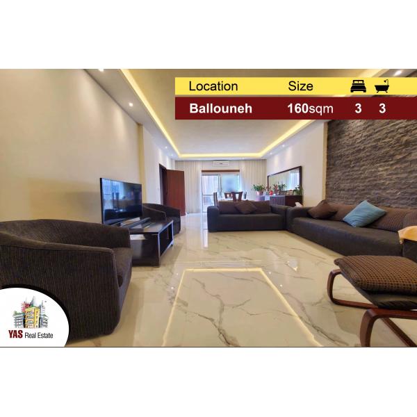 Ballouneh 160m2 | Newly Renovated | Luxury | Prime Location |