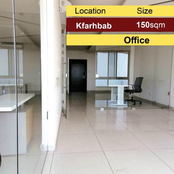 Kfarhbab 67m2 | Office | Excellent Condition | Prime Location |