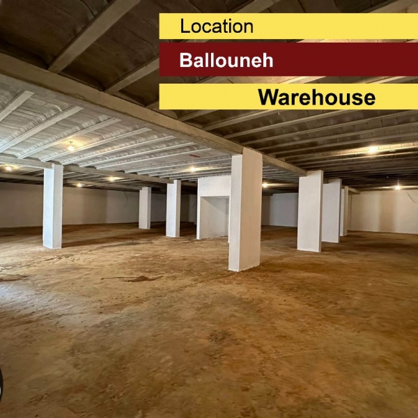 Ballouneh 450m2 Warehouse / Depot | Road Level | New | Catch |