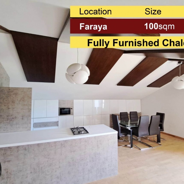 Faraya 100m2 | Modern Chalet | Furnished | Mountain View |