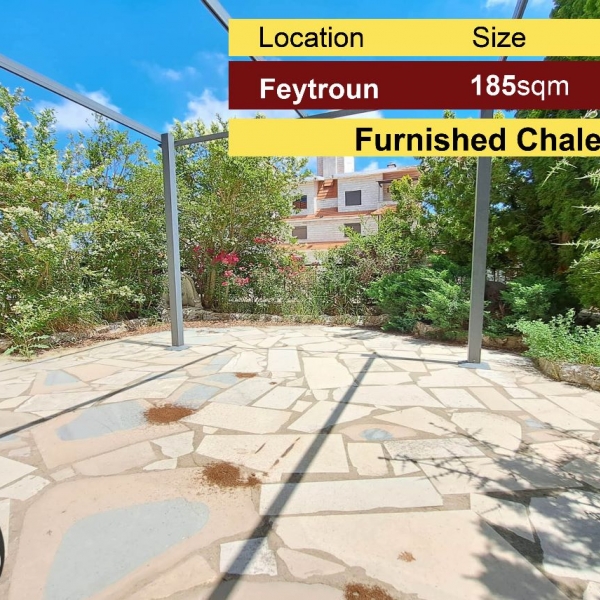 Feytroun 185m2 + 40m2 Terrace | Duplex Chalet | Furnished | Pool |