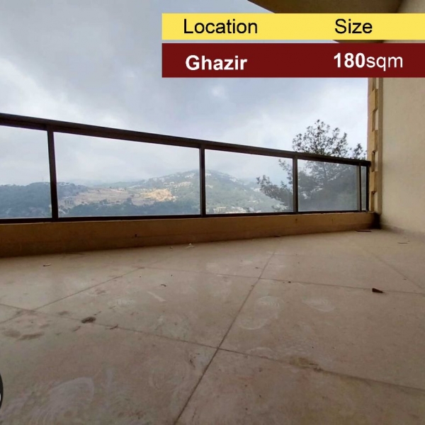 Ghazir 180m2 | Brand New | Prime Location | Panoramic View |