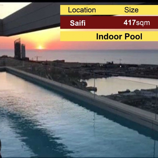Saifi 417m2 | Super Deluxe | Indoor Pool | Stunning View |