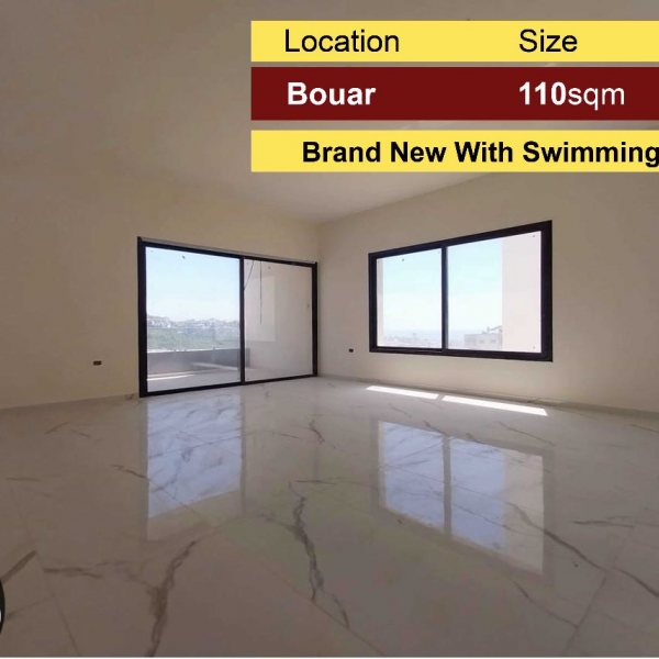 Bouar 110m2 | New Apartment | Luxury | Swimming Pool | View |