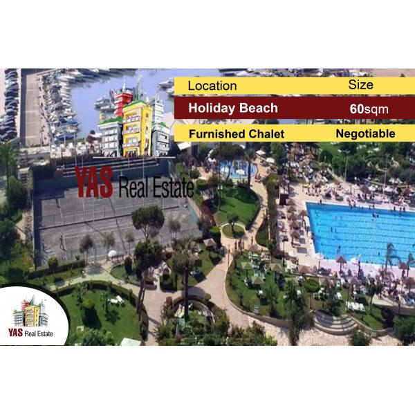 Holiday Beach | Zouk Mosbeh | 60m2 | Chalet | Furnished | Sea View |