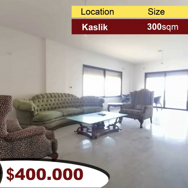 Kaslik 300m2 | Mint Condition | High-End | Furnished | Open View |