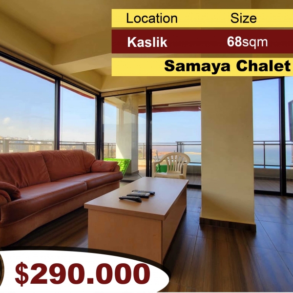 Kaslik / Samaya 68m2 | Upgraded Chalet | View | Payment Facilities |