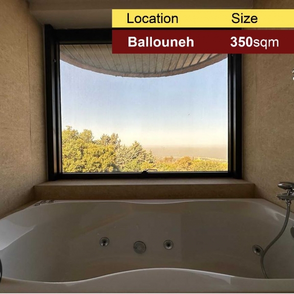 Ballouneh 350m2 | Astonishing view | Unique | Catch | Garden | Furnished |