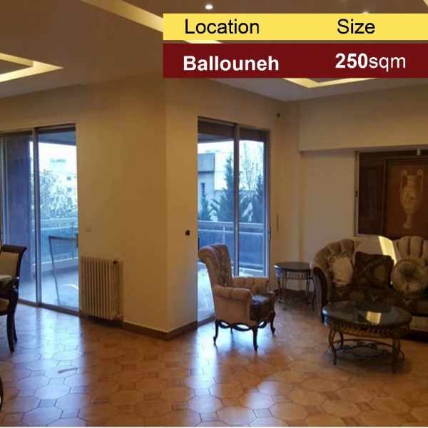 Ballouneh 250m2 + 100m2 Terrace | Ultra Prime Location | Open View |