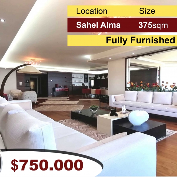 Sehel Alma | 375m2 | Excellent Furnished Apartment | Open View |