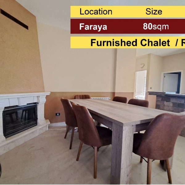 Faraya 80m2 | New Chalet | Fully Furnished | Rent | Mountain View |
