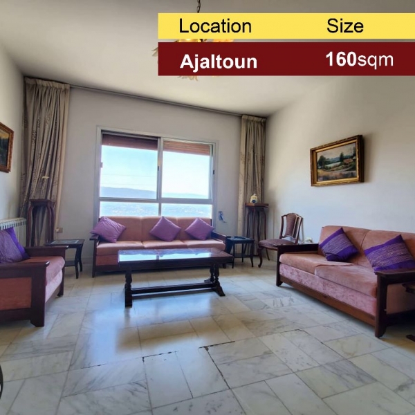 Ajaltoun 160m2 | Well Maintained | Quiet location | View | Catch |
