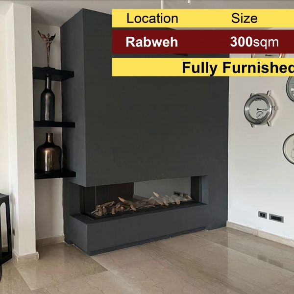 Rabweh 300m2 | Open View | Luxury | Fully Furnished |