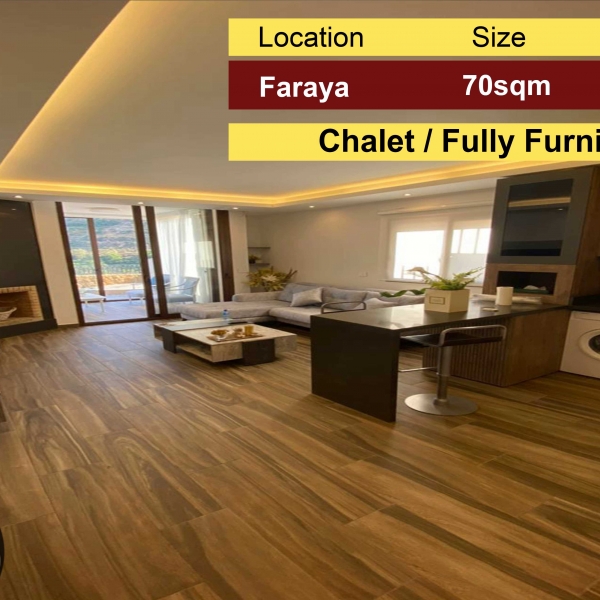 Faraya 70m2 | Chalet | Mountain View | Rarely Used | Fully Furnished |