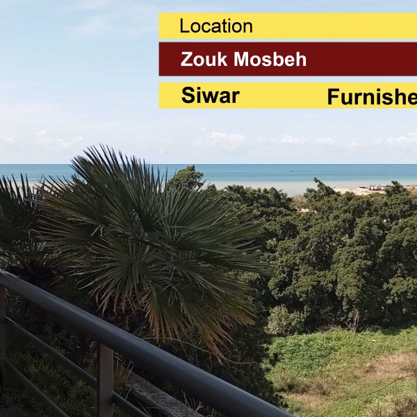 Siwar | Zouk Mosbeh | 83m2 | Chalet | Furnished | Sea View |