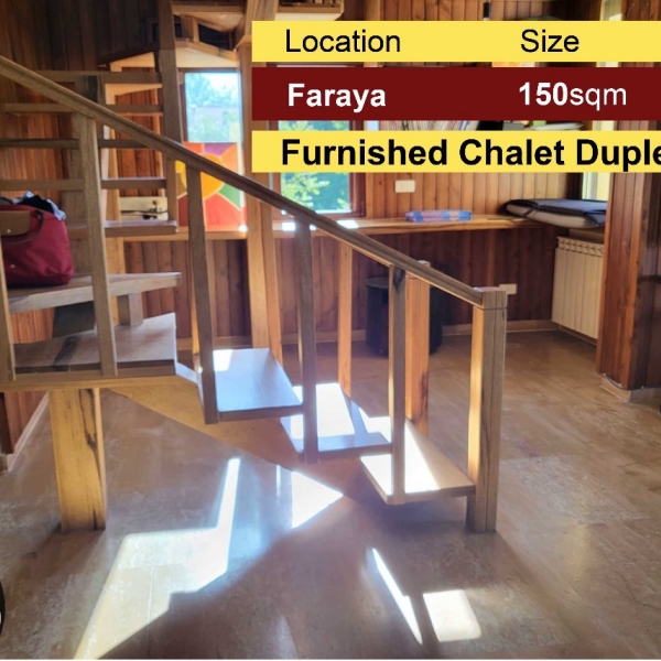 Faraya 150m2 | Chalet Duplex | Rent | Furnished | Cozy | Mountain View