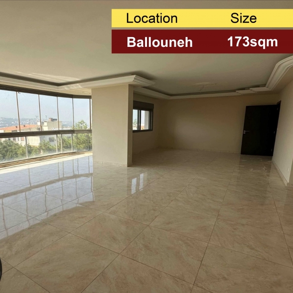 Ballouneh 173m2 | High End | Unblock-able view | Calm Street |