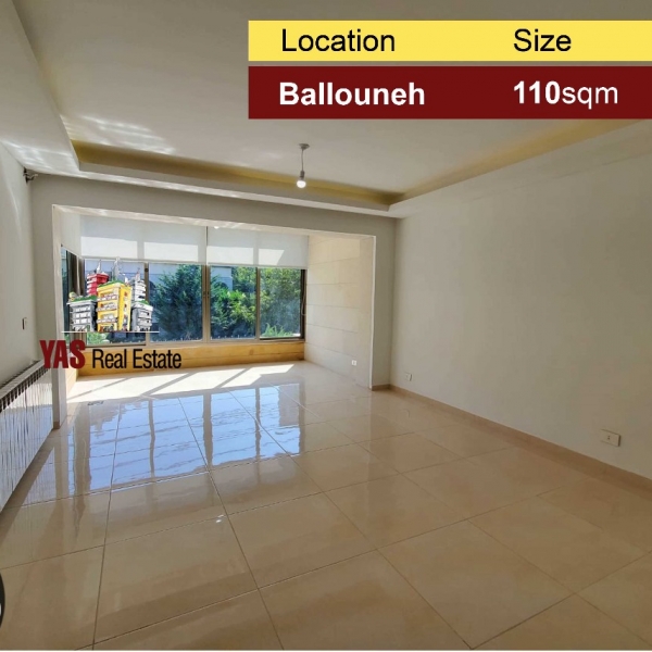 Ballouneh 110m2 | Excellent New Flat | Classy Location | View |