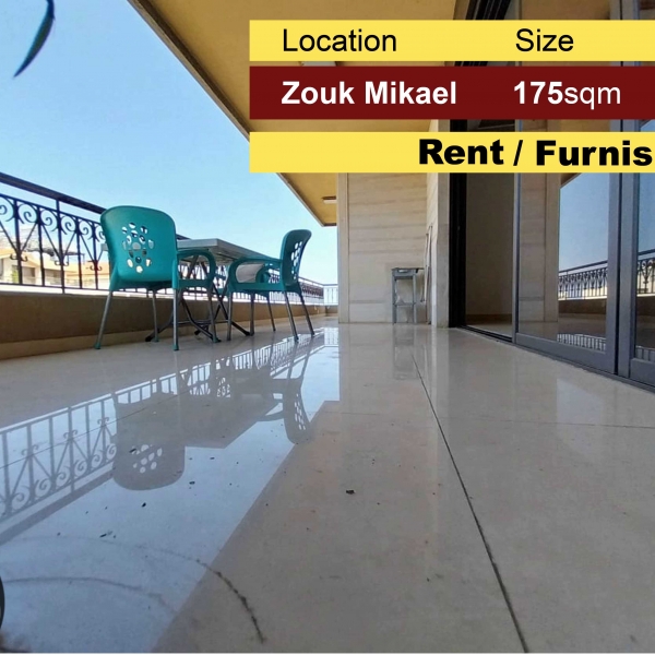 Zouk Mikael 175m2 | Luxury | Furnished | Apartment | Rent |
