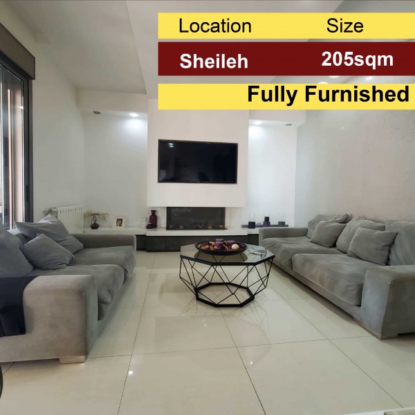 Sheileh 205m2 | Luxury | Fully Furnished | Open View |