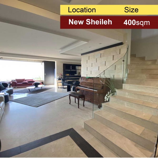 New Sheileh 400m2 Penthouse | Upgraded | Panoramic View | Unique | 