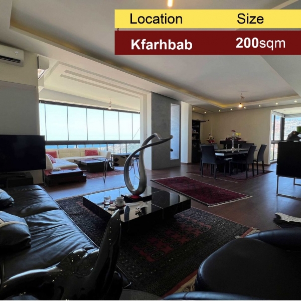 Kfarhbab 200m2 | Mint Condition | Panoramic View | Luxury |