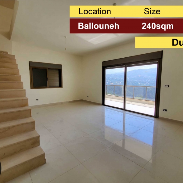 Ballouneh 240m2 | Duplex | Panoramic View | High-End |