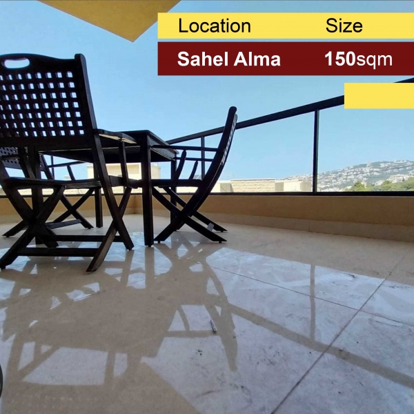 Sahel Alma 150m2 | Rent | Luxury Apartment | Open View |