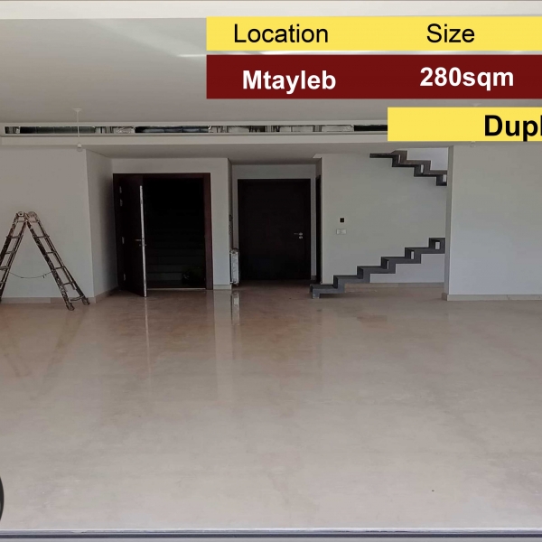 Mtayleb 280m2 | Duplex | New | Astonishing View | Safety |