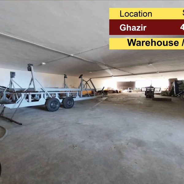Ghazir 450m2 | Highway | Warehouse | For Rent | Accessible | Multipurpose |
