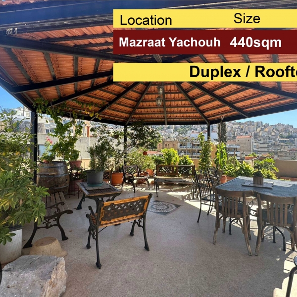 Mazraat Yachouh 440m2 | Rooftop | Unblock-able View | High End | Decorated 