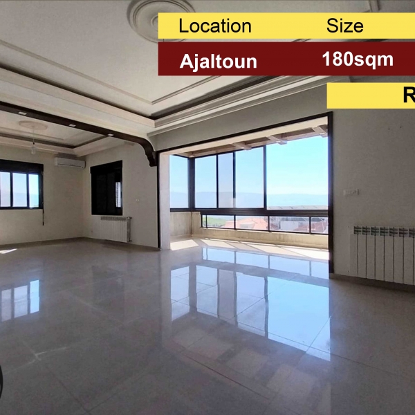 Ajaltoun 180m2 | Rent | New Flat | Panoramic Open View |
